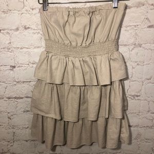 *3/$25*HAE SLEEVELESS TUBE  RUFFLED TUNIC TOP